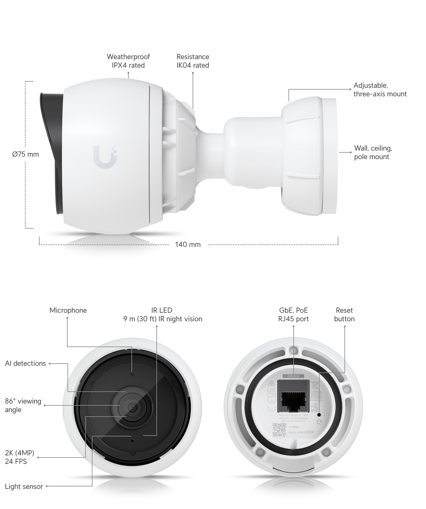 カメラ G4 バレット - Ubiquitiストア 日本