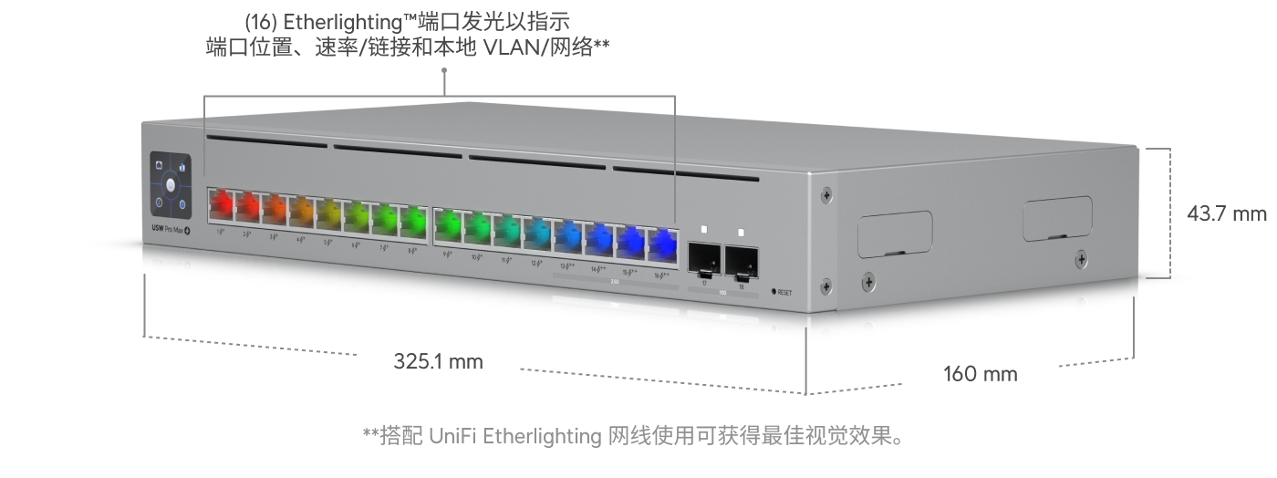 交换机Pro Max 16 PoE - Ubiquiti 商店美国