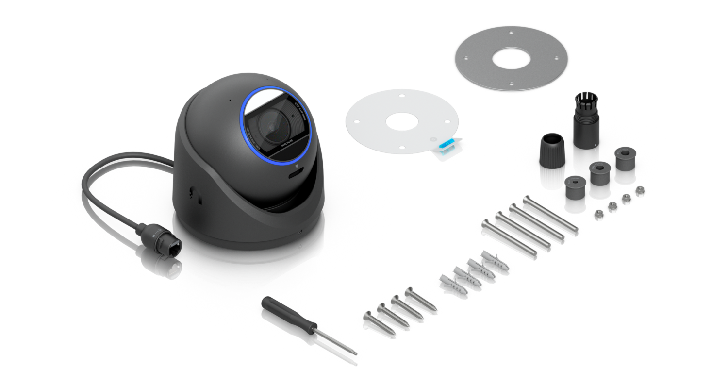 Ubiquiti UniFi Camera G6 Pro Turret UVC-G6-Pro-Turret 包裝內容