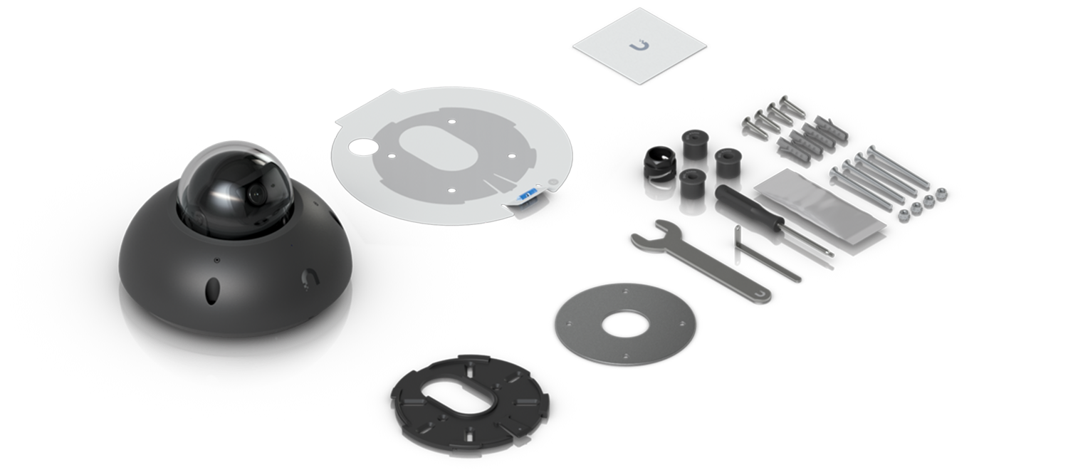 Ubiquiti UniFi Camera G6 Dome UVC-G6-Dome 包裝內容