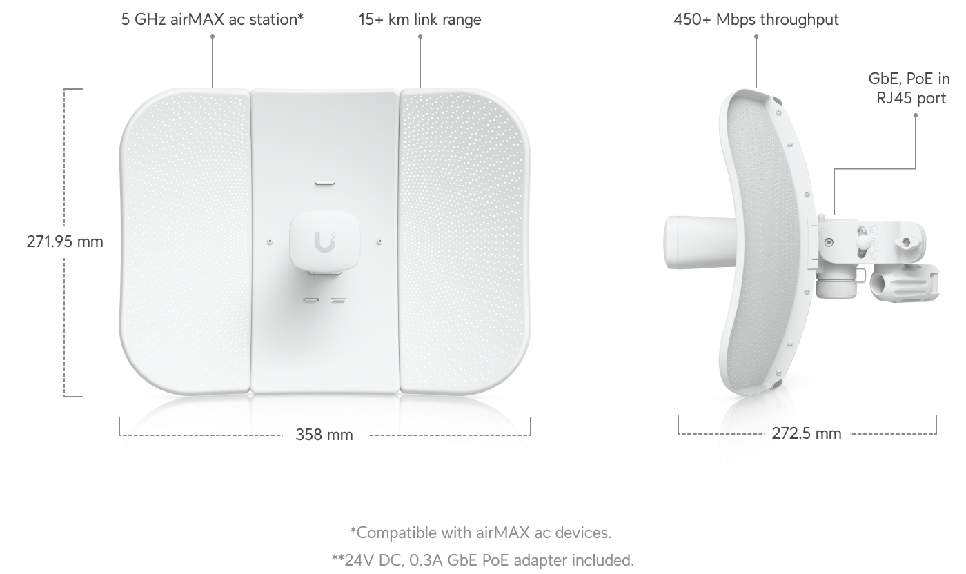 Ubiquiti LiteBeam 5AC Gen2 LBE-5AC-Gen2