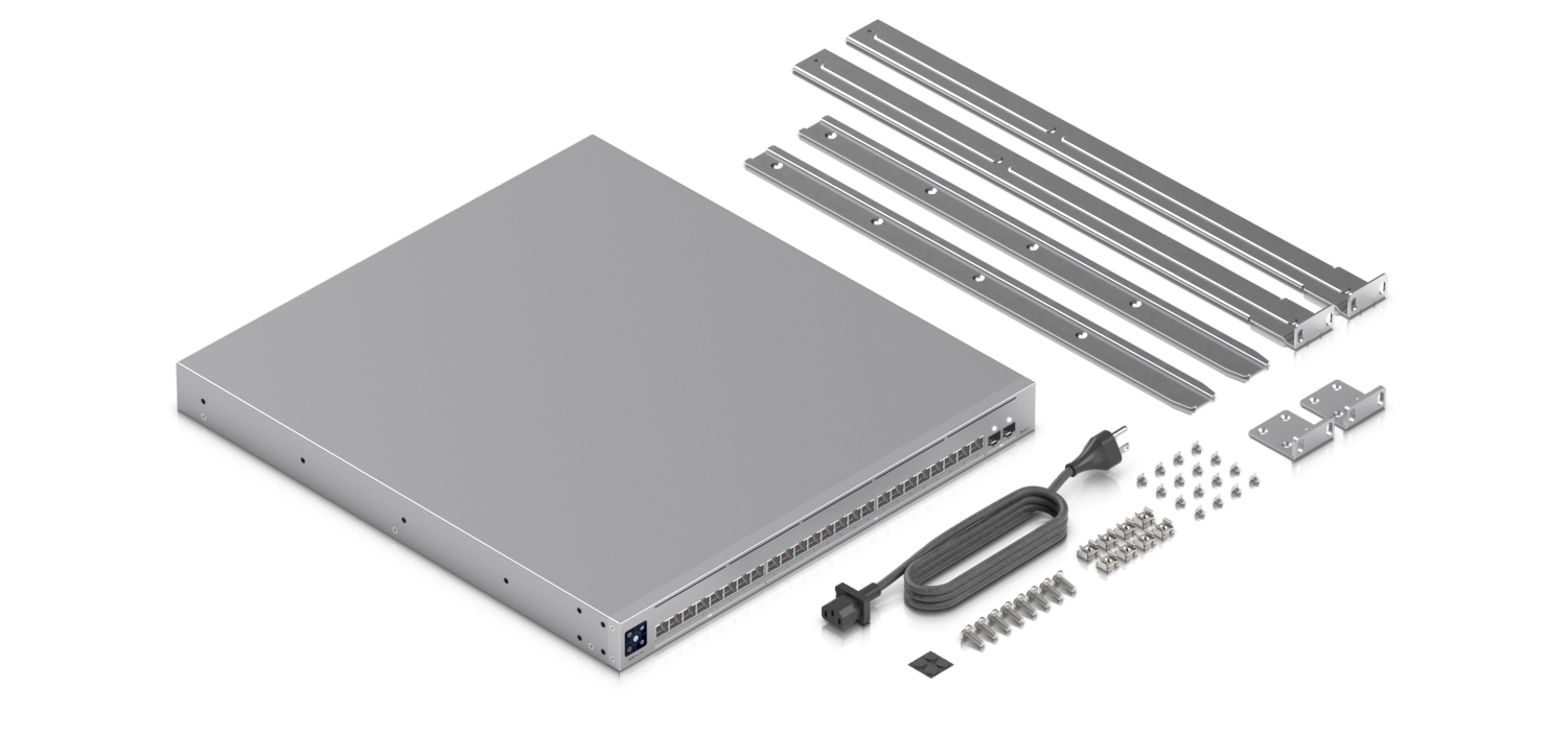 Ubiquiti UniFi Switch Pro XG 24 USW-Pro-XG-24 包裝內容