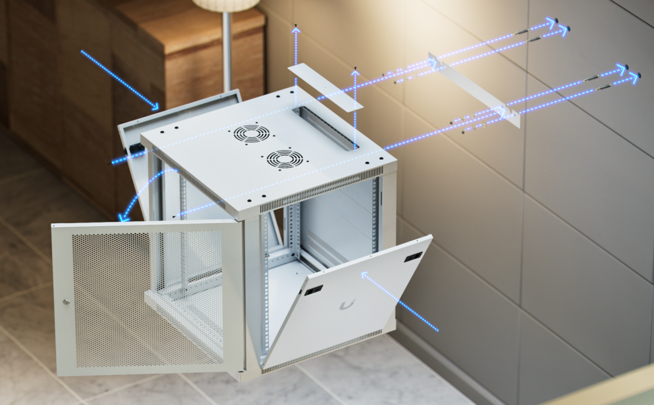 UACC-Rack-12U-Wall-600-P