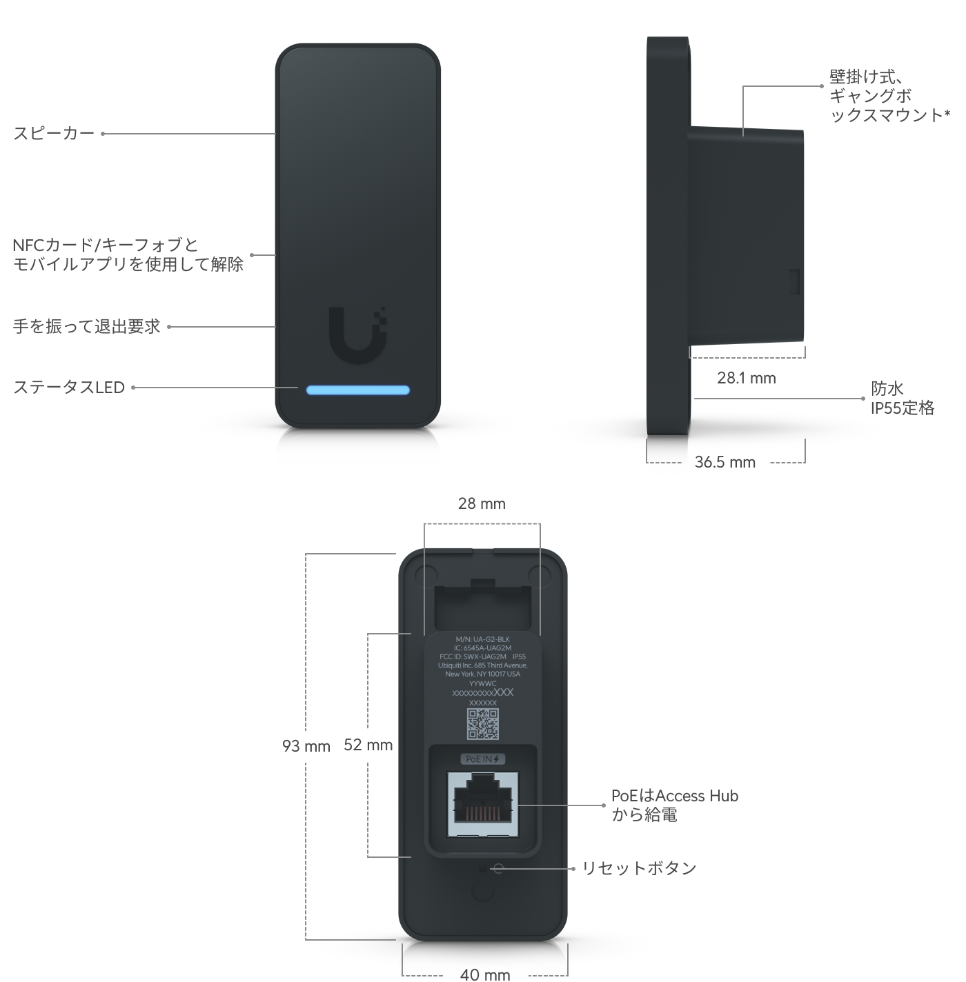 Access Reader G2 - Ubiquitiストア
