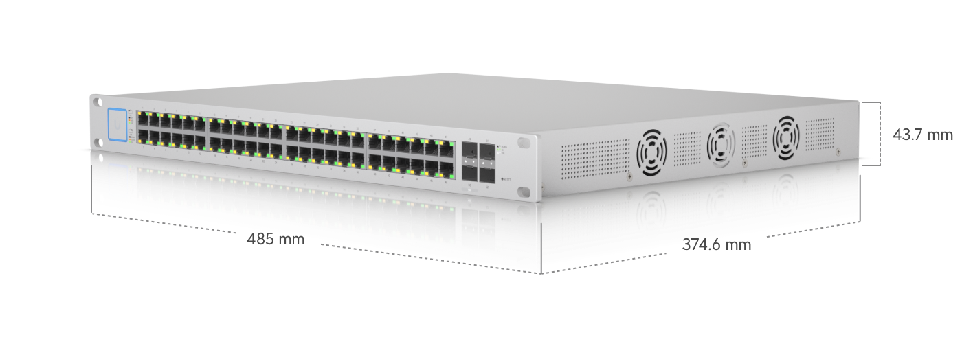ルーター・ネットワーク機器 UNIFI switch 48 ports USW-48-PoE (195W) Switch 48 PoE - Ubiquiti Store United States