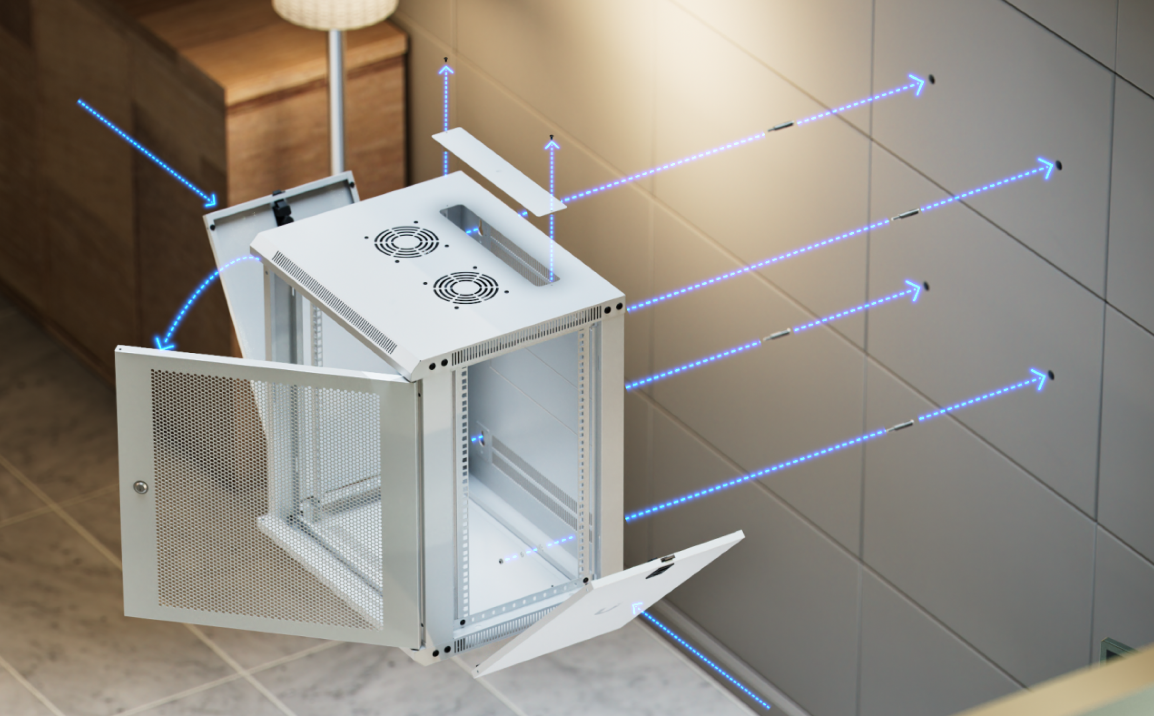 UACC-Rack-12U-Wall-450-P