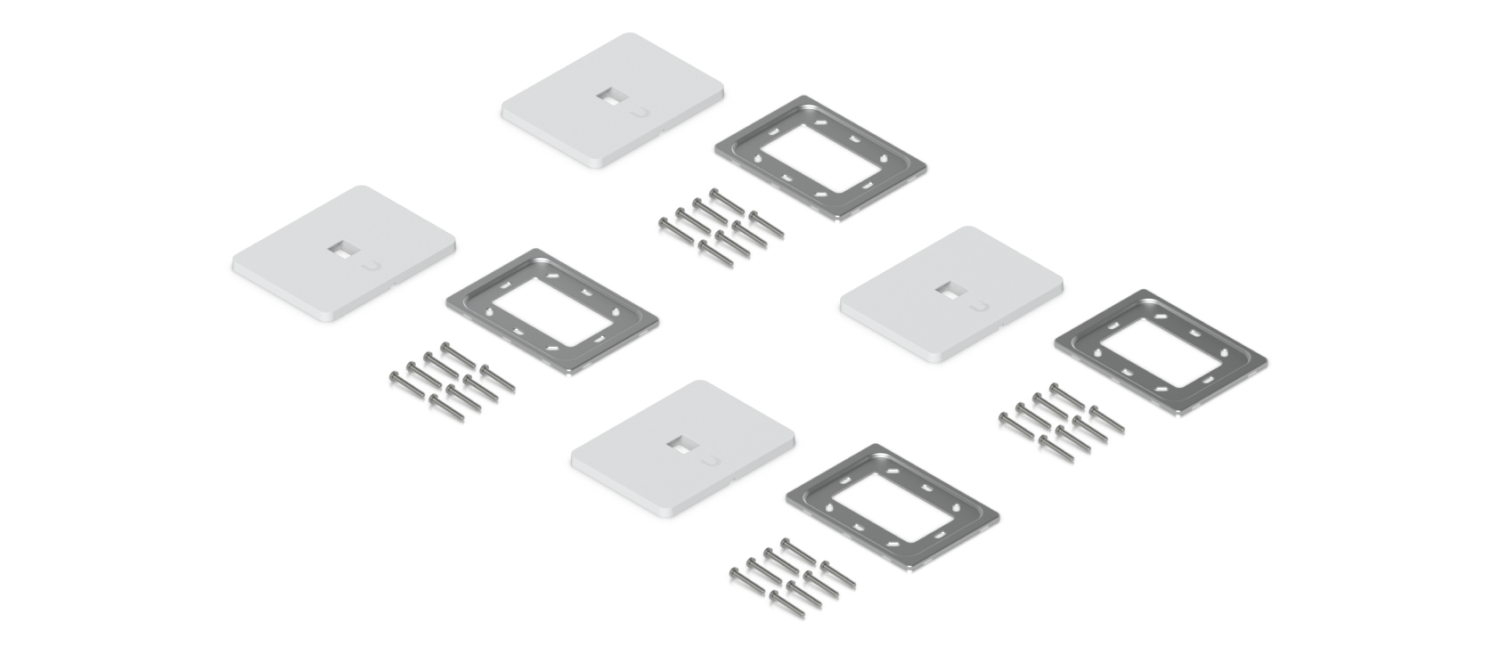 Ubiquiti UniFi Universal Paintable Keystone Wall Plate, 4-Pack UACC-WP-Keystone 包裝內容