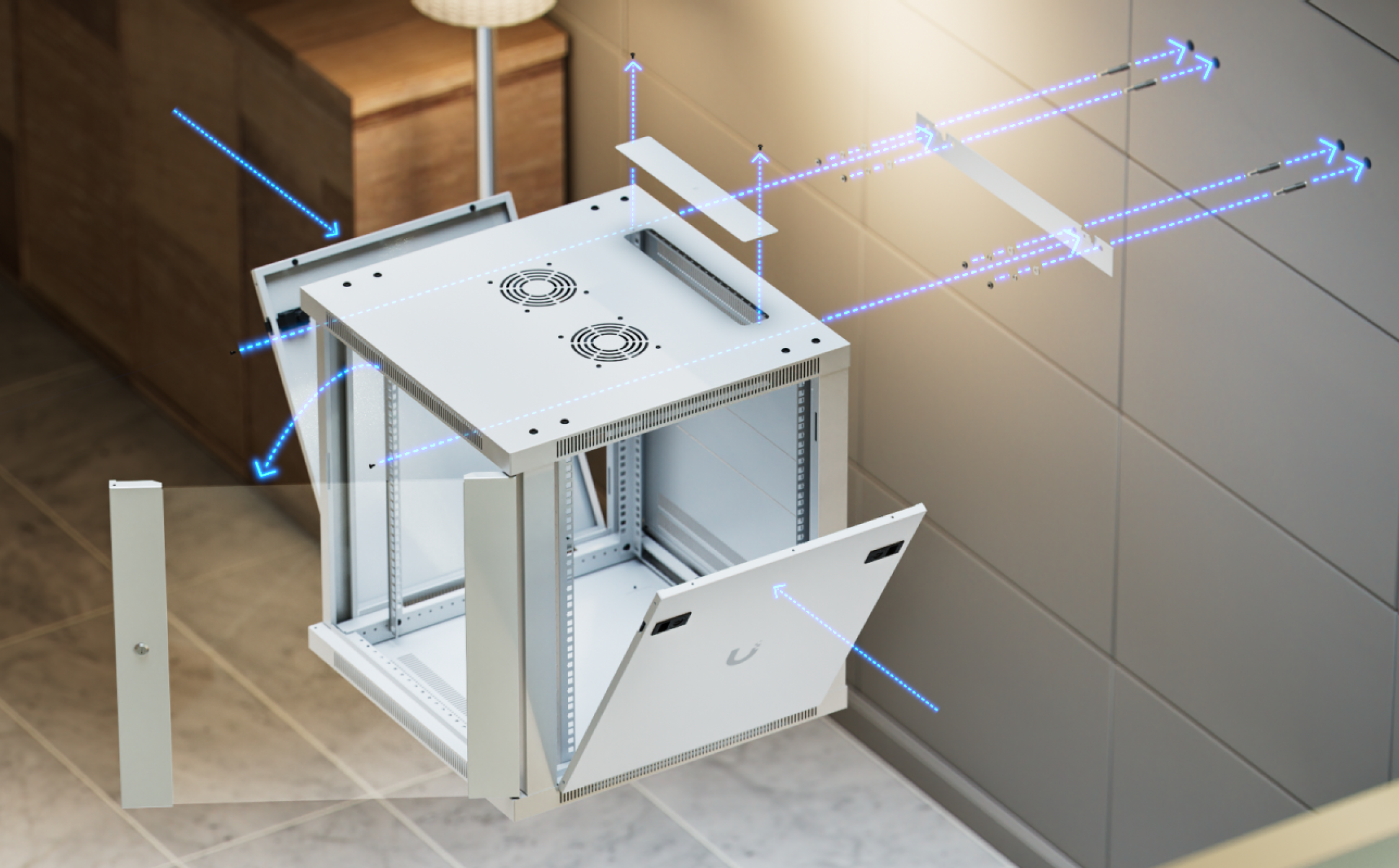 UACC-Rack-12U-Wall-600-G