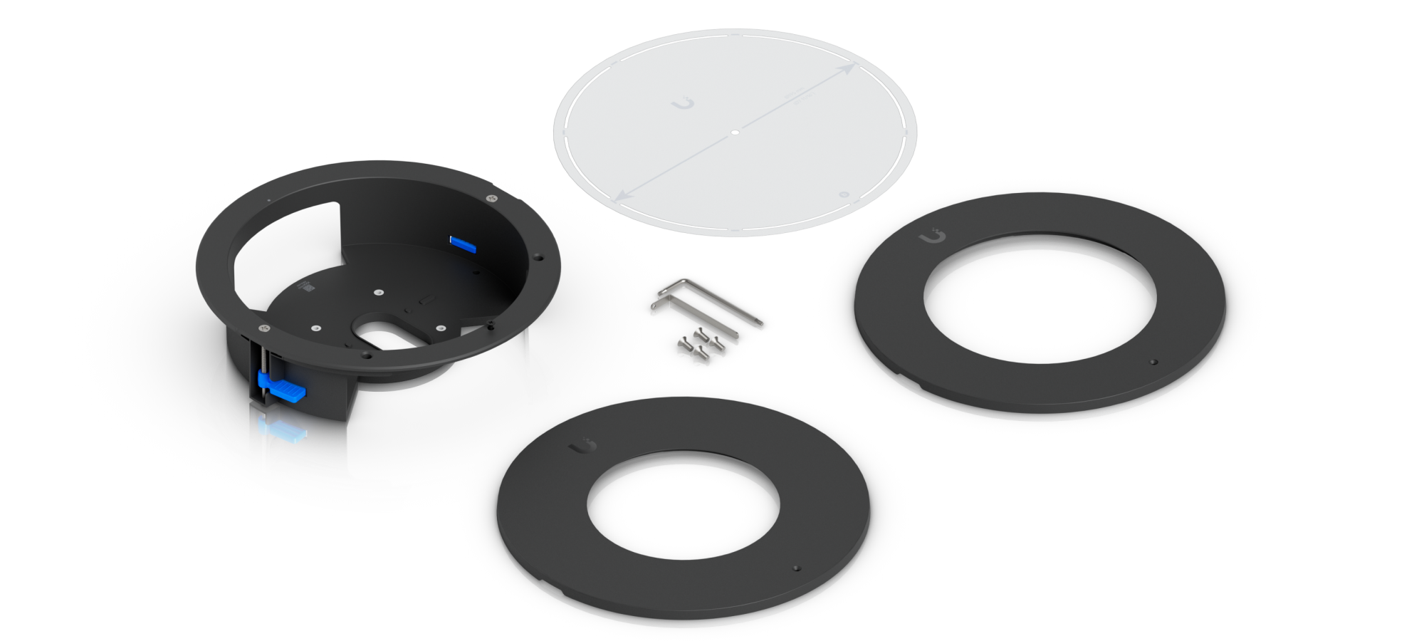 Ubiquiti UniFi AI Dome Camera Flush Mount UACC-G6-Dome-FM 包裝內容