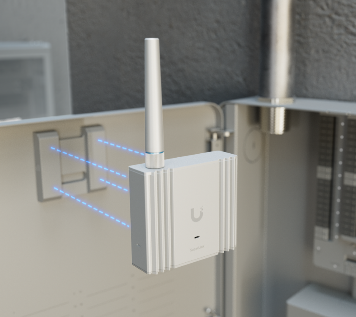 Optionele SuperLink Gateway in de Alarm Hub Kit