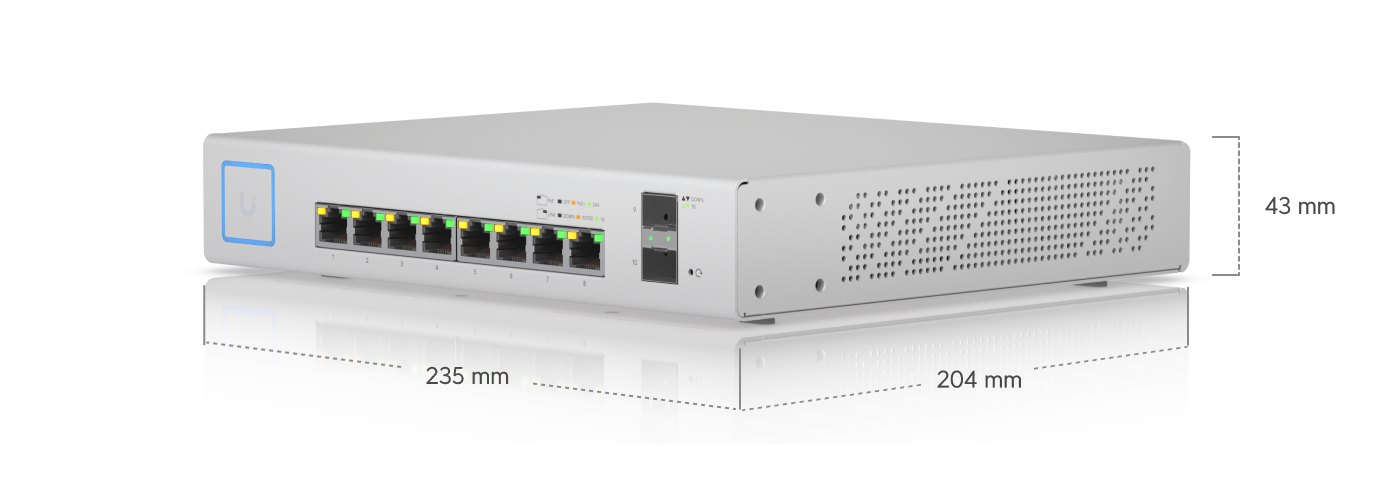 Switch 8 PoE (150W) - Loja Ubiquiti Brasil